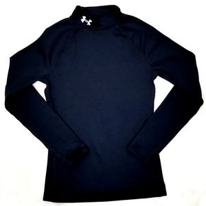 Under Armour Girls Black Long Sleeve Size Medium